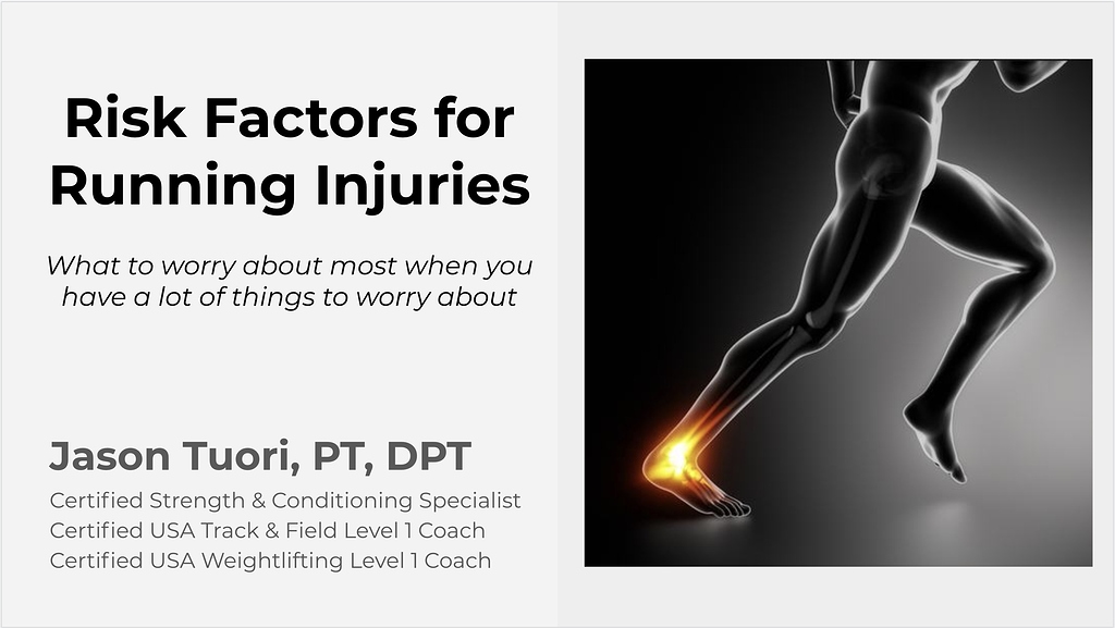 FLRC Presents Jason Tuori's "Risk Factors for Running Injuries" on 9/