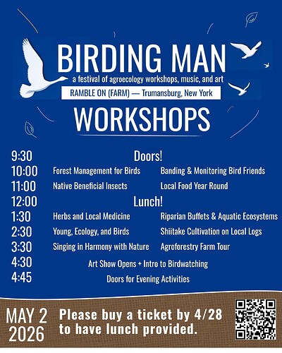 1 Birding Man Schedule Workshops