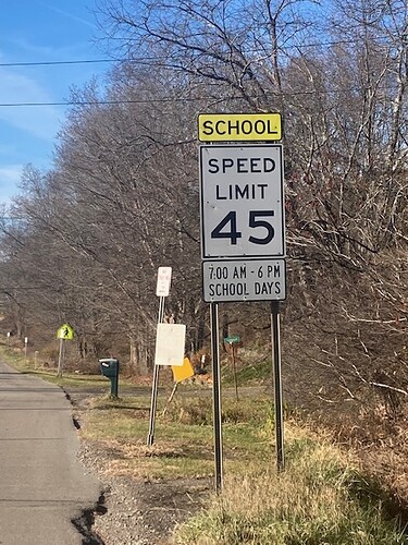 Speed limit sign