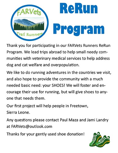 FARVets trail runners rerun 2